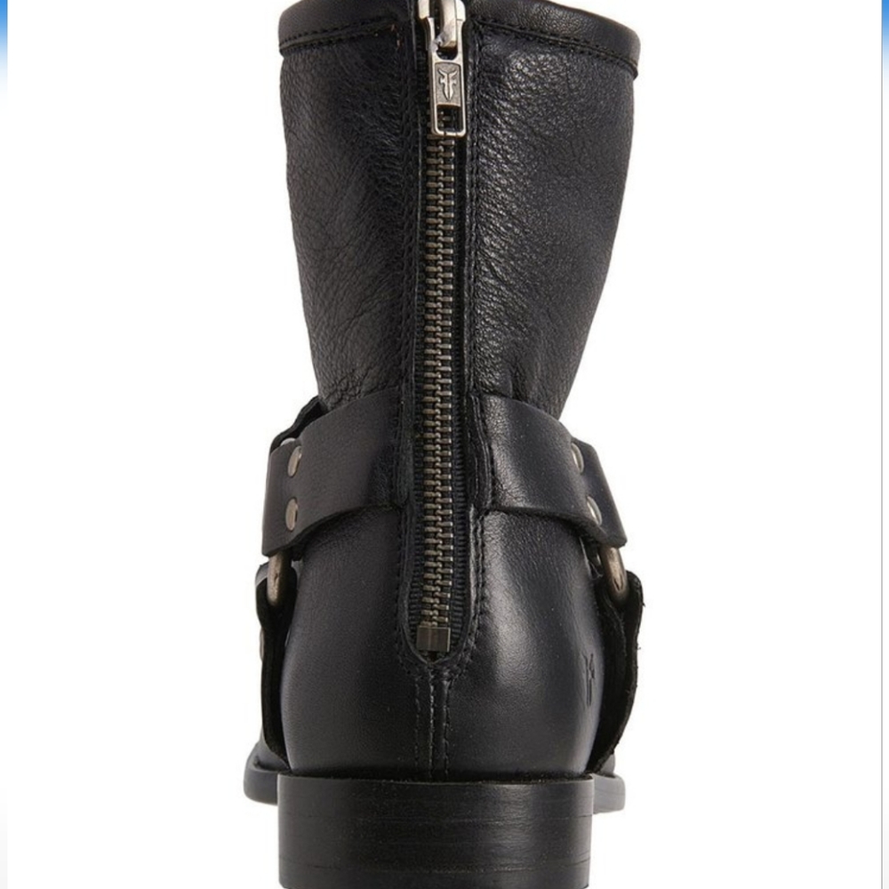 Frye Portia Harness Short Leather Boots - 6.5 - Picture 7 of 16